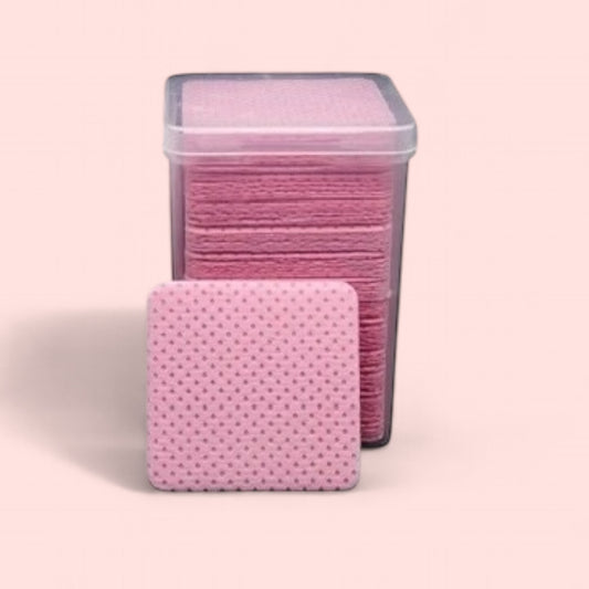 Lash Extension Cleaning Wipes – 200pcs (Non-Woven, Pink)