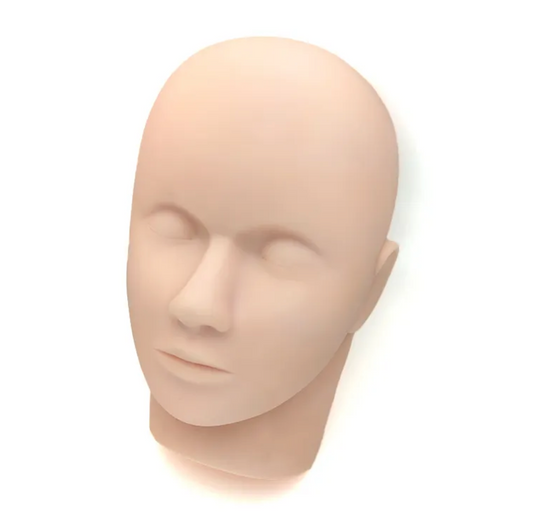 Flat Silicone Mannequin Head for Lash Extension Practice