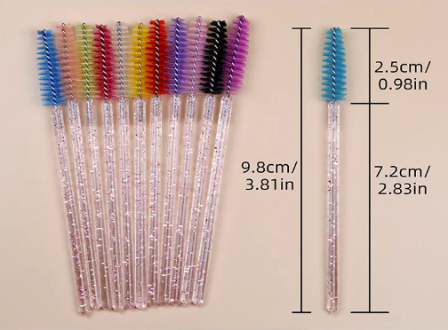 Crystal Lash Brush – 50pcs (Purple)