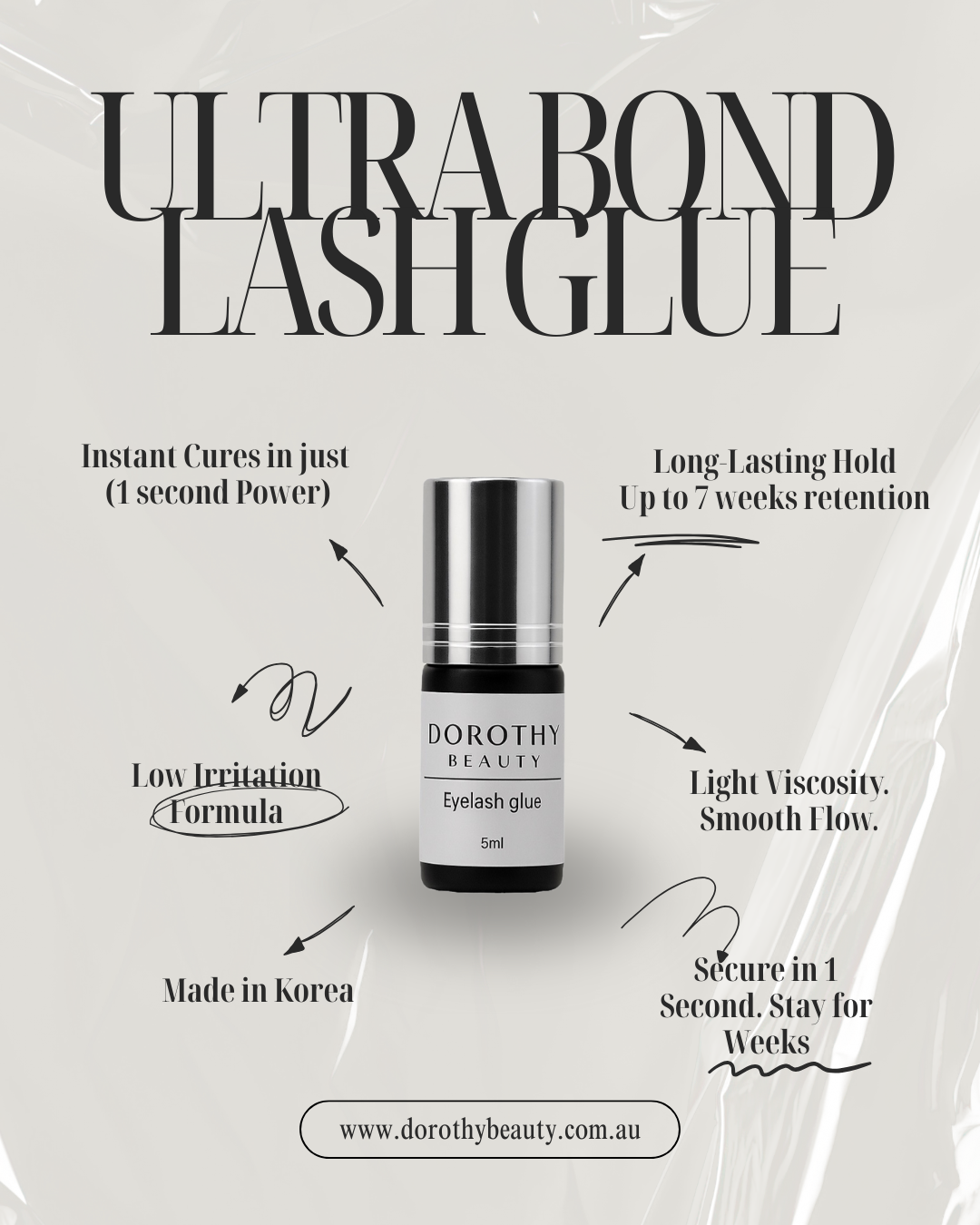 Ultra Bond 1s – Extreme Speed & Retention Lash Glue by Dorothy Beauty